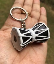 3.5 cm Lord Shivas Damru Damroo Drum Key Ring, Key Chain, Religious Key ... - $12.73