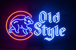 New 2016 Chicago Cubs World Series Champs Old Style Beer Neon Sign 24&quot;x20&quot; - £199.37 GBP