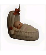 Baby&#39;s First Christmas 1989 Enesco Memories Of Yesterday Ornament #522465 - $16.14