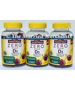 3 - Nature Made Zero Sugar D3 2000 IU 50 mcg Gummies 110 each 10/2025+ F... - $31.99