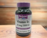 Bluebonnet Vitamin D3 1000 IU for BONE &amp; IMMUNE HEALTH 100 Softgels EXP ... - $10.60