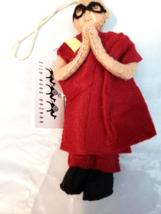 DALAI LAMA Ornament Hand Made Wool Felt Religion Silk Road Bazaar - £15.52 GBP