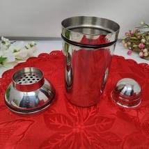 Vintage Oneida Stainless Cocktail Shaker Martini drink Mixer barware bar... - $372.42 MXN