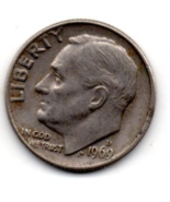 1969 D Roosevelt Silver Dime Moderate Wear - $6.99