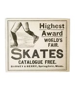 Barney &amp; Berry Ice Skates 1897 Advertisement Victorian Worlds Fair ADBN1www - $14.99