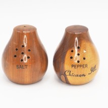 Vintage Chicago Illinois Bois Souvenir Salt &amp; Pepper Shakers Ensemble Lot - £26.47 GBP