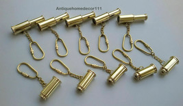 Lot of 50 Pcs Handmade Nautical Brass Antique Telescope Key Chain Key Ri... - £94.02 GBP