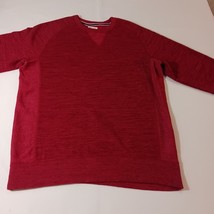 Champion Men's Red Cotton Blend Sweatshirt V-Notch Trim Shirt Size Large image 7