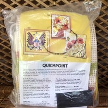 Vtg Artcraft Concepts Quickpoint Needlepoint Unassembled Flower Basket Kit #1906 - £15.97 GBP