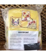 VTG Artcraft Concepts Quickpoint NEEDLEPOINT Unassembled FLOWER BASKET K... - £17.01 GBP