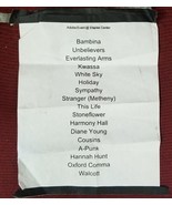 VAMPIRE WEEKEND - ORIGINAL FOR REAL CONCERT STAGE USED SETLIST - $54.76 CAD