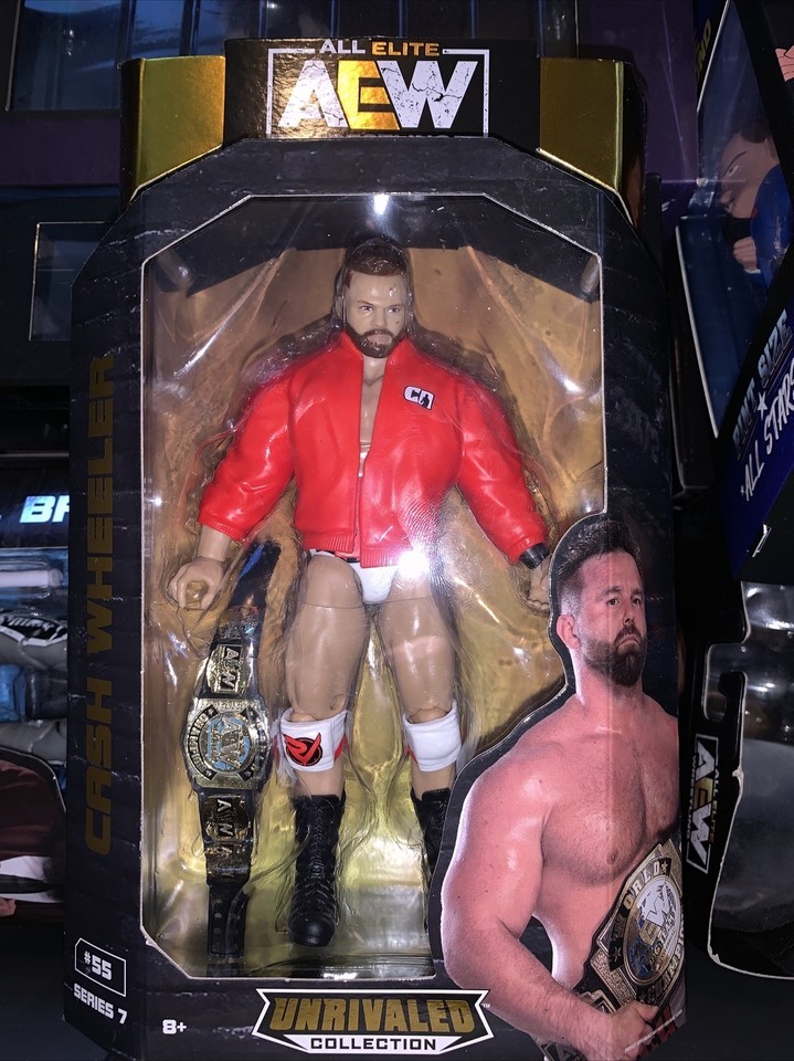 Cash Wheeler (FTR) - AEW Unrivaled Series 7 #55 Jazwares Wrestling Actio... - $12.62