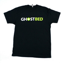 Ghostbed Mens Black T-shirt Size L Large Logo Theme By Next Level Apparel - £13.64 GBP