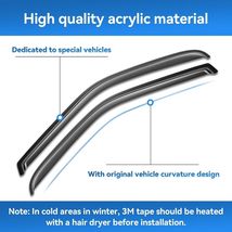 Window Rain Guards 2018-2024 Toyota Camry Window Visor Vent Wind Shade D... - $28.71