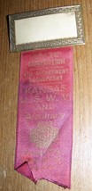 1948 VINTAGE KANSAS SPANISH AMERICAN WAR VET CONVENTION MEDAL US ARMY  - £19.45 GBP