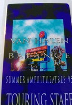 Van Halen Balance Touring Staff Backstage Pass Original 1995 Eddie Hard Rock - £14.39 GBP