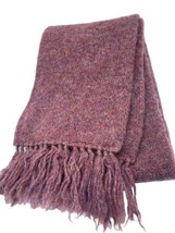 Vintage Pendleton Virgin Wool Scarf Mens Womens Adult Plum / Dk Rose Purple 53&quot; - £43.67 GBP