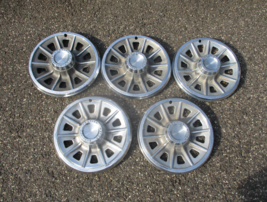 Lot of 5 factory 1965 Pontiac Tempest 14 inch hubcaps wheel covers beaters - £54.89 GBP