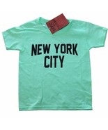 Mint Green New York City T-Shirt Screen Print NYC Toddler Tee Gift Love ... - £12.76 GBP