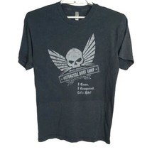 American Apparel Mens Shirt Large Gray Harley Davidson Biker Single Stit... - £20.50 GBP