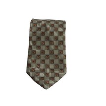 ermenegildo zegna Square print silk mens classic designer neck tie - £19.37 GBP