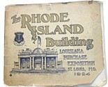1904 Luisina Compra Exposición Folleto st Louis MO Rhode Island Edificio - $22.22