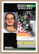 1991-92 Pinnacle #141 Rob Brown Hartford Whalers - £1.45 GBP