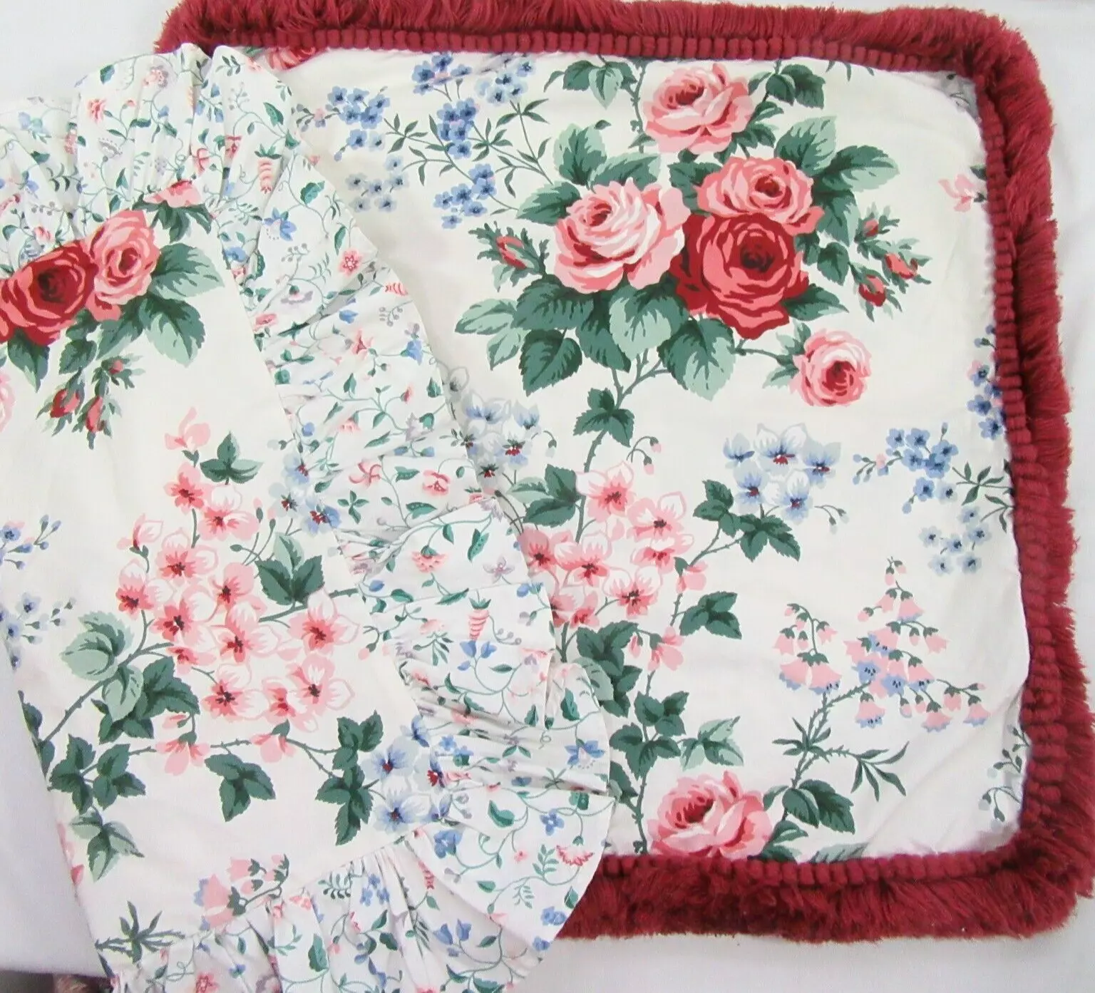 Waverly First Lady Floral Ruffled Custom 2-PC Pillow Covers - $55.00