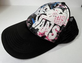 Vans Off The Wall Otto Black Mesh Trucker Hat Adjustable Snapback Rope G... - €12,35 EUR