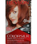 Revlon ColorSilk Beautiful Color ~ 42 Medium Auburn ~ Color Hair Dye - $284.83 MXN