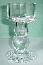 Stuart Crystal Chelmsford Hurricane Votive Candlestick Base Only No Shade 5.75&quot;H - £15.71 GBP
