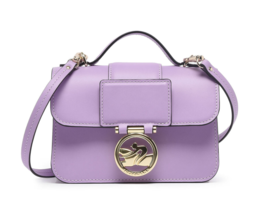 Longchamp Box Trot Extra Small XS Leather Crossbody Satchel ~NWT~ Lilac - £296.76 GBP