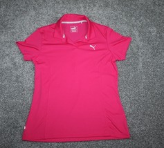 Puma Golf Shirt Women Medium Pink Dry Cell Polo Shirt Activewear - £13.30 GBP