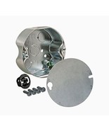 Ceiling Fan &amp; Light Fixture Metal Support Box With Cover 4&quot; Wide x 1-1/2... - $20.36 CAD