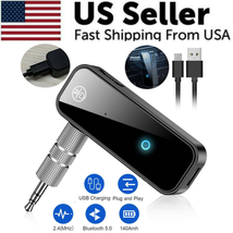 USB Wireless Bluetooth 5.0 Transmitter Receiver 2In1 Audio Adapter 3.5Mm Aux Car - £9.21 GBP