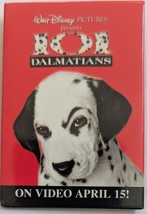 Walt Disney Pictures&#39; 101 Dalmatians On Video Pinback  - $93.82 MXN
