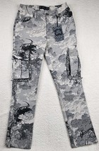 Rebel Vengeance Grim Reaper Skeleton Horse Tapestry Cargo Pants Mens 32 ... - $83.26 CAD