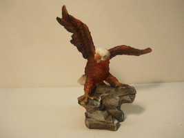 Open Wing Eagle on Rocks Collectible Figurine decorative Eagles #3214 - $15.83
