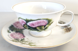 Rosenthal Group Danbury Mint Cup and Saucer Swamp Thistle Wildflowers of... - $30.00