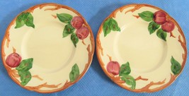 2 Franciscan Apple Bread &amp; Butter Plates 6 3/8&quot; Excellent 1960 Earthenwa... - £6.28 GBP