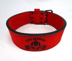 Powerlifting Weight Lifting Belt, 4&quot; Wide X 10mm Thick  Fitness Suede Le... - £44.96 GBP+