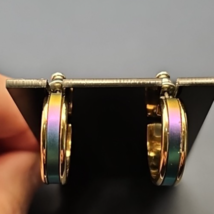 Vintage 1980&#39;s Niobium Hoop Earrings - $242.38 MXN