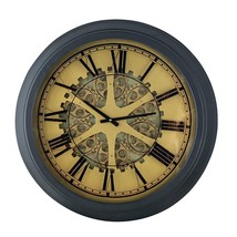 Black and Copper Exposed Gears Round Wall Clock - $552.52