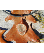 Clear Quartz Crystal Pendant Necklace with Green Chlorite Inner Glow and... - $32.92 CAD