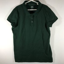 Old Navy Shirt Girl&#39;s X-Large 14 Green Short Sleeve Polo - $8.51