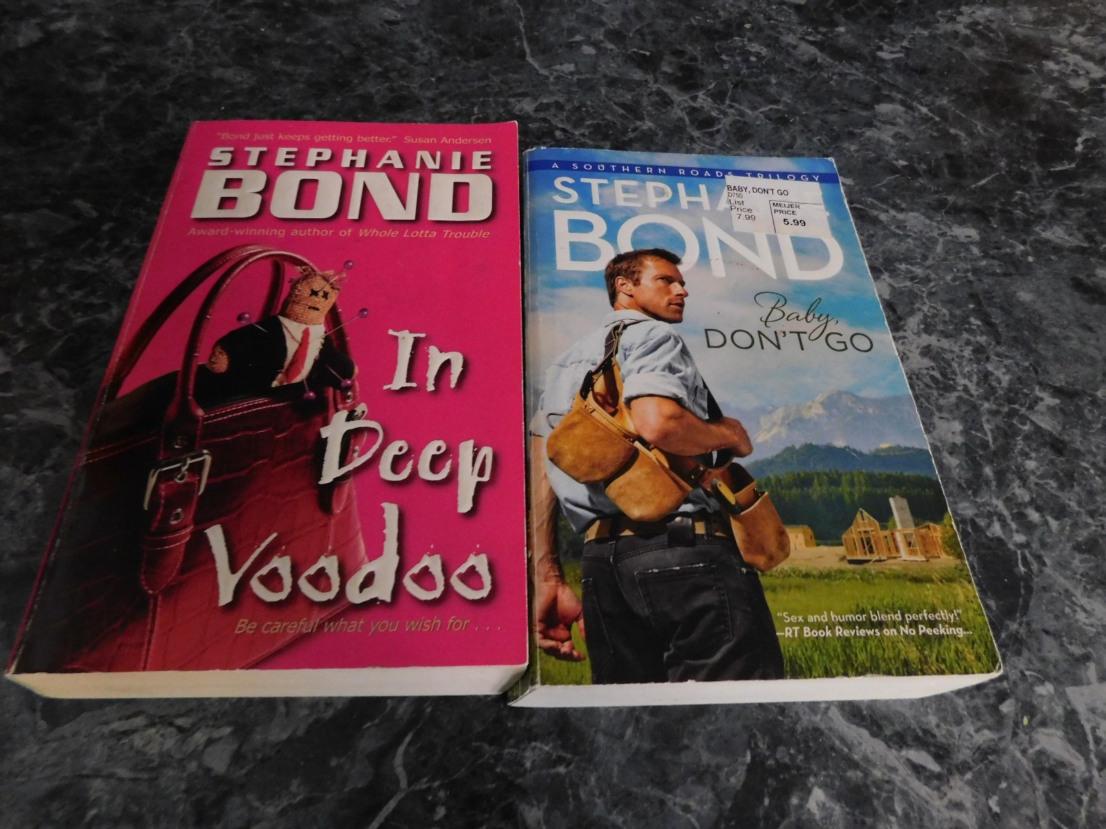 Stephanie Bond lot of 2 Romantic Suspense Paperbacks - $3.99