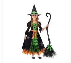 Spooktacular Creations Fairytale Witch Cute Witch Costume Deluxe Set with Broom - £16.61 GBP