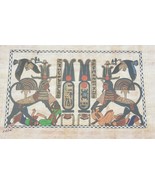 The Spinx guarding the Treasure of King Tut Egypt Kemet Papyrus Art Pain... - $111.37