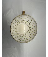 Antique Rare Mintons Tea Cup Only -Tiffany Yellow Dot With Green - $42.04