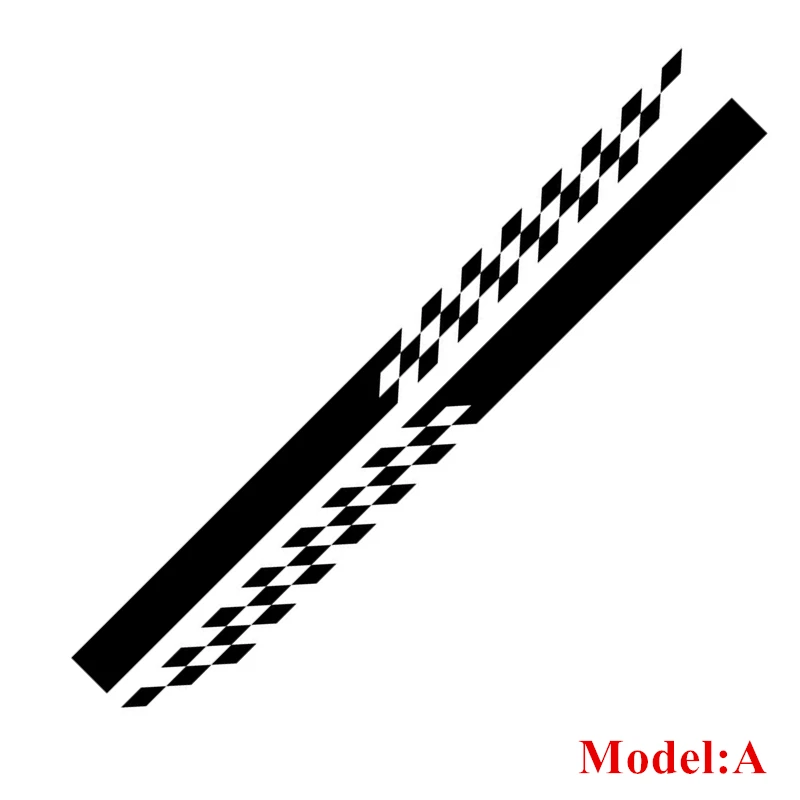 Car Door Side Skirt Stickers For Opel Adam S Black Jack Racing  Stripes Styling  - £86.37 GBP